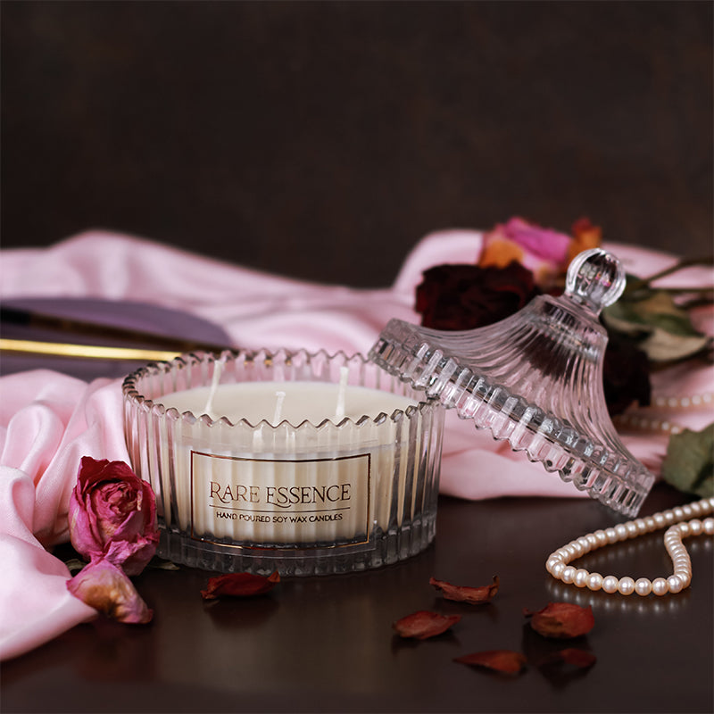 Buy Penelope Carved Jar Candle - Floral Notes Candles from Vaaree