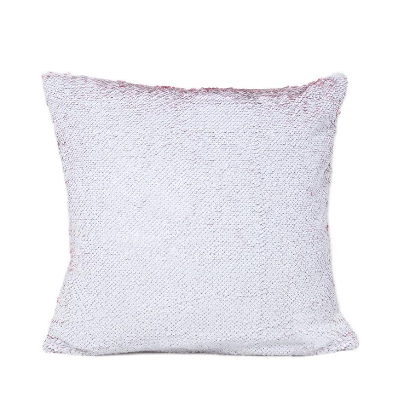 Buy Lisha Sequin Cushion Cover (Red & White) - Set Of Two Cushion Cover Sets from Vaaree