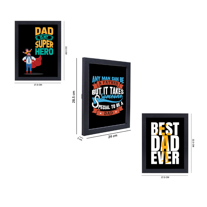 Wall Art & Paintings - Best Dad Ever Wall Art - Set Of Three