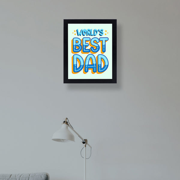 Wall Art & Paintings - Worlds Best Dad Wall Art