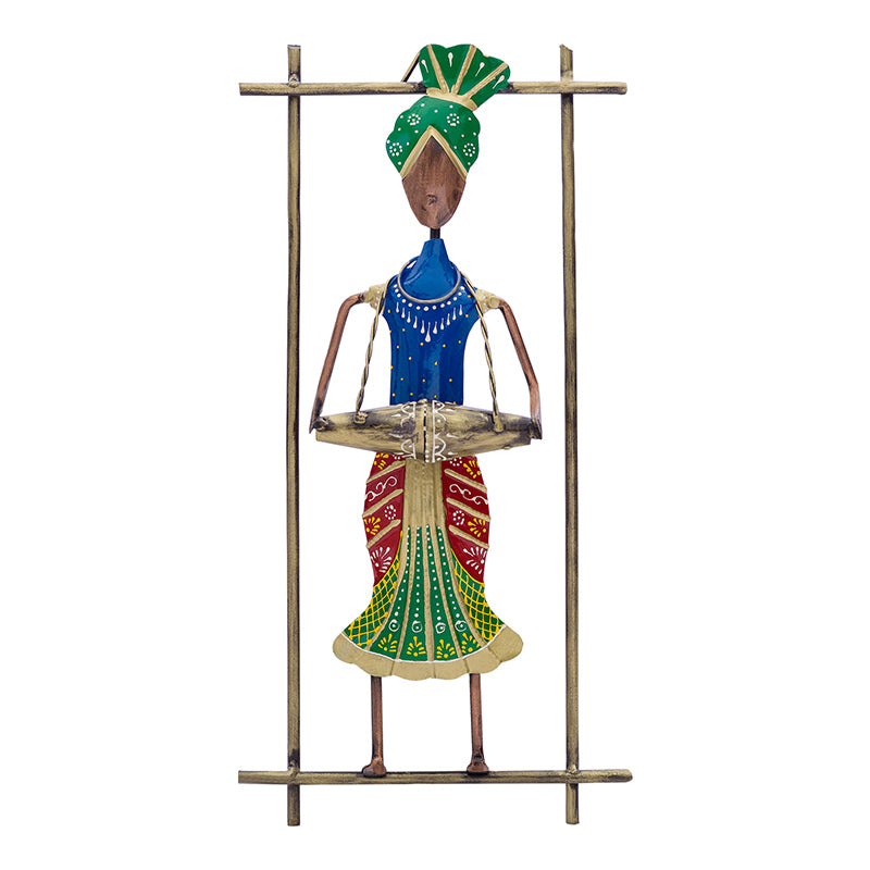 Wall Accents - Dholak Man Handcrafted Wall Accent