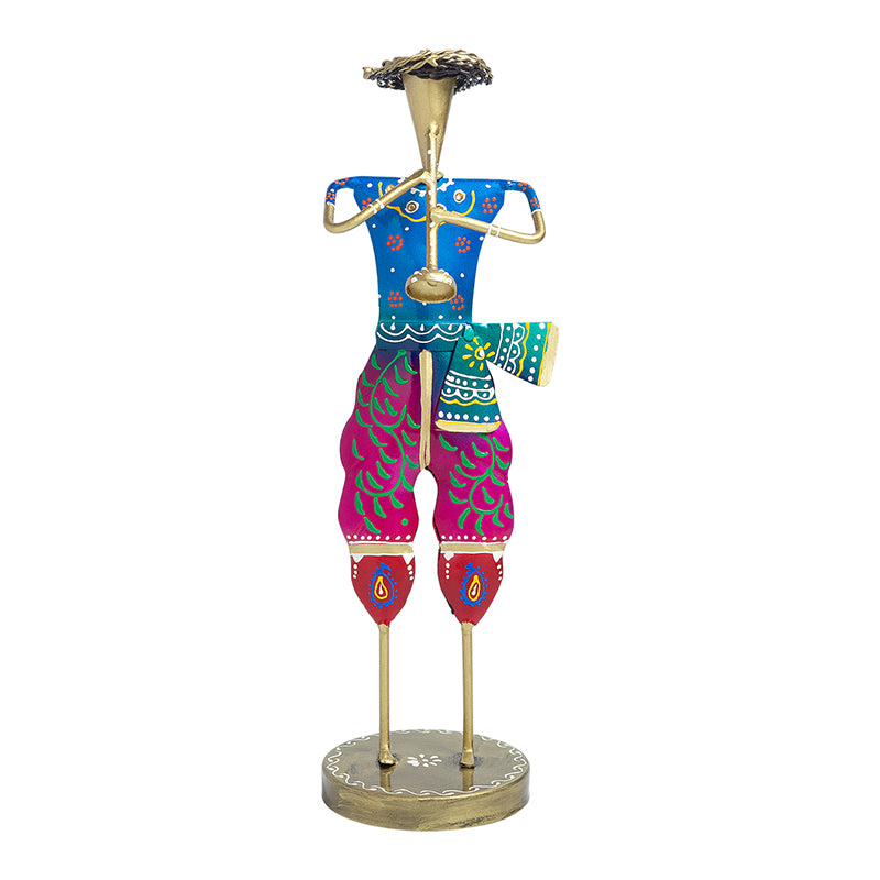 Buy Decorative Man With Flute Showpiece Showpieces from Vaaree