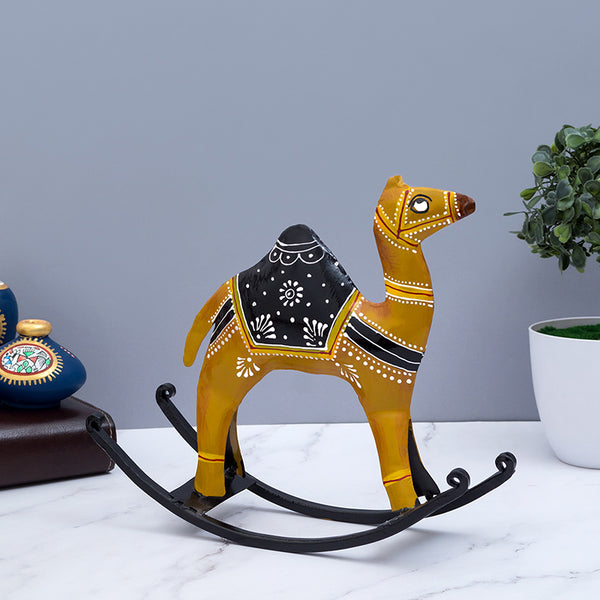 Showpieces - Neya Handcrafted Rocking Camel Showpiece