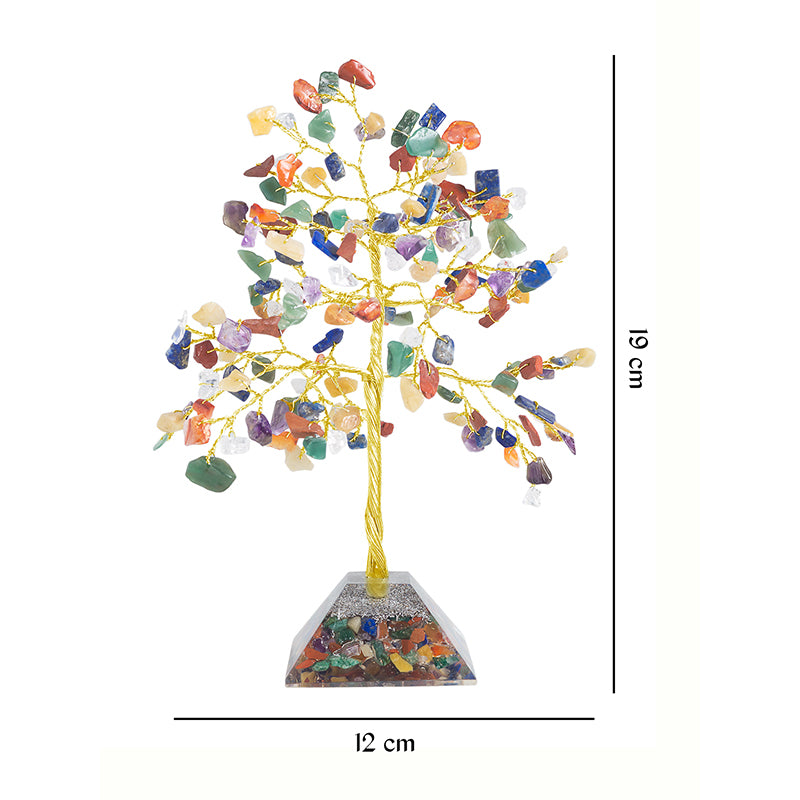 Buy Chi Flow Handcrafted Agate Stone Tree Showpiece - Multicolor Showpieces from Vaaree