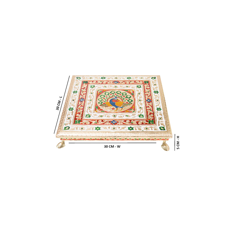 Buy Jiya Minakari Chowki Pooja Chowki from Vaaree