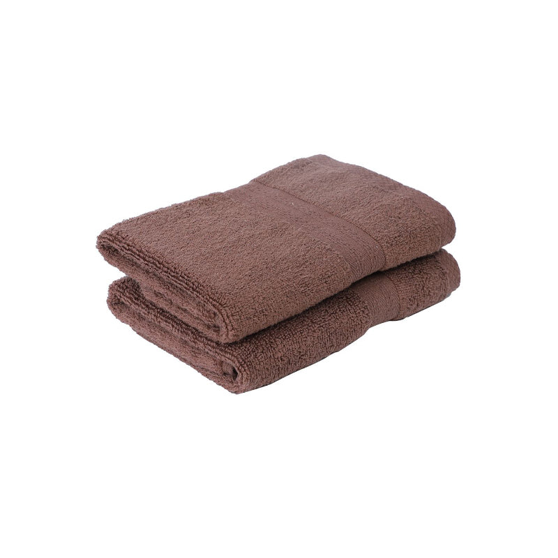 Buy Miorah Hand Towel (Brown) - Set Of Two Hand & Face Towels from Vaaree