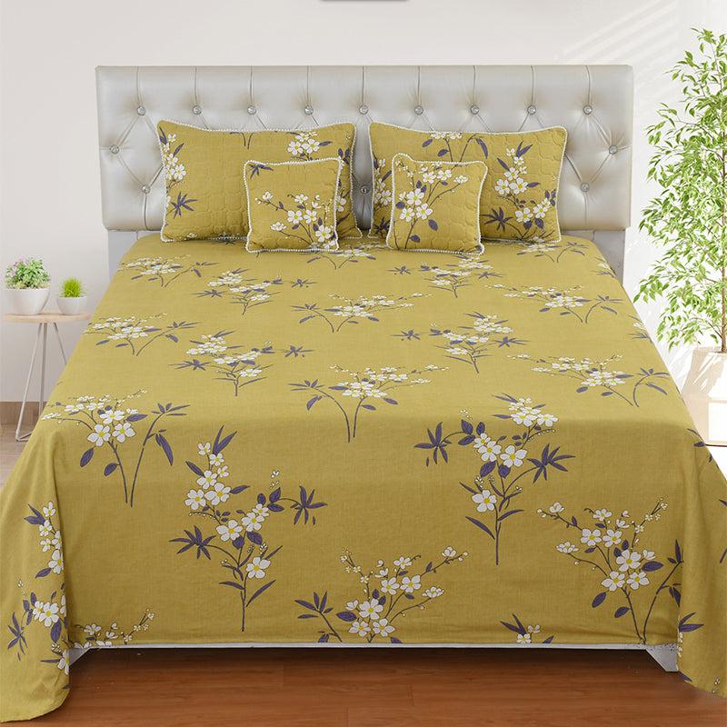 Buy Ninvara Pompom Laced Bedding Set - Five Piece Set Bedding Set from Vaaree