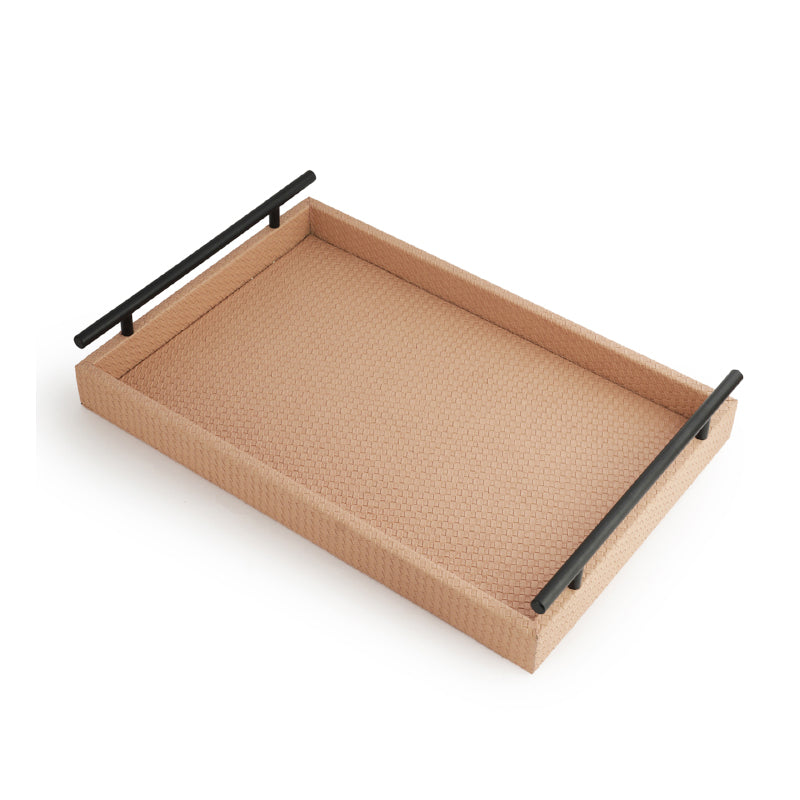 Serving Tray - Lemro Vegan Leather Serving Tray - Brown