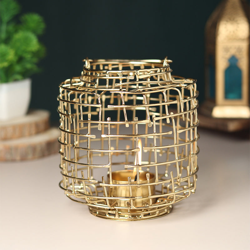 Buy Armon Tealight Candle Holder - Gold Candle Holders from Vaaree