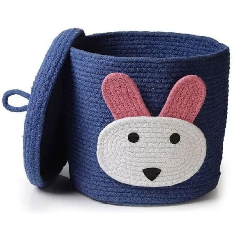 Storage Basket - Bunny Sniff Natural Fiber Kids Storage Basket