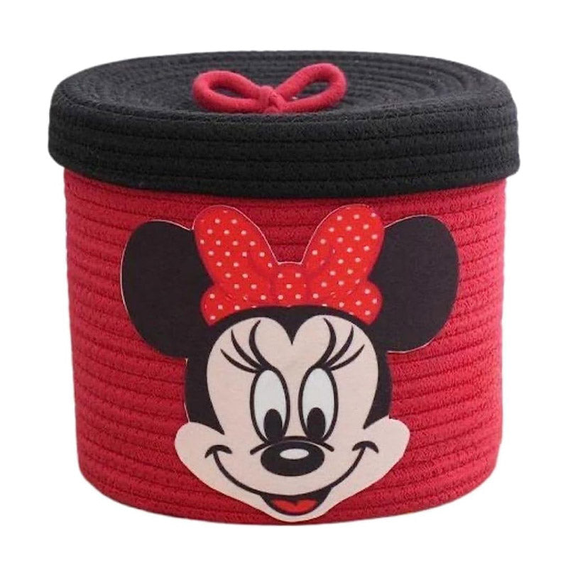 Storage Basket - Minnie Smile Natural Fiber Kids Storage Basket