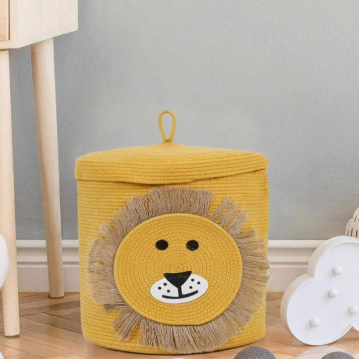 Buy Leo Roar Natural Fiber Kids Storage Basket Storage Basket from Vaaree