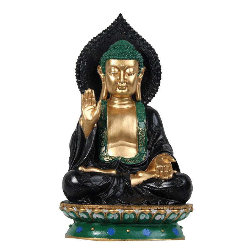 Buy Buddha Aura Showpiece - Dark Green Showpieces from Vaaree