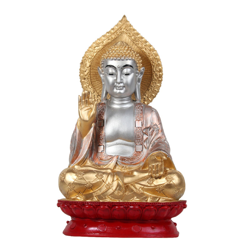 Buy Buddha Aura Showpiece - Gold & Silver Showpieces from Vaaree