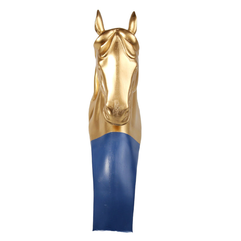 Buy Equine Elegance Showpiece - Cobalt Blue & Gold Showpieces from Vaaree