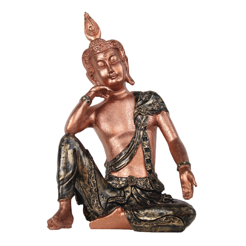 Buy Pondering Buddha Showpiece - Copper Showpieces from Vaaree