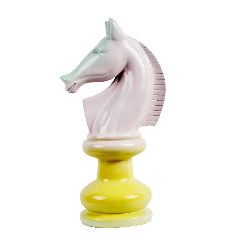 Buy Glad Gallop Showpiece - Pink & Yellow Showpieces from Vaaree