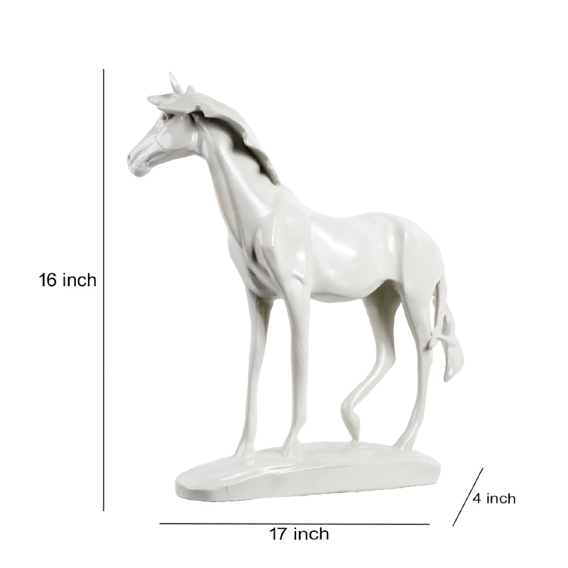 Buy Gallop Grace Showpiece - White Showpieces from Vaaree