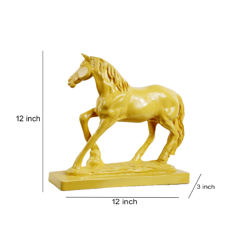 Buy Gallop Grace Showpiece - Yellow Showpieces from Vaaree