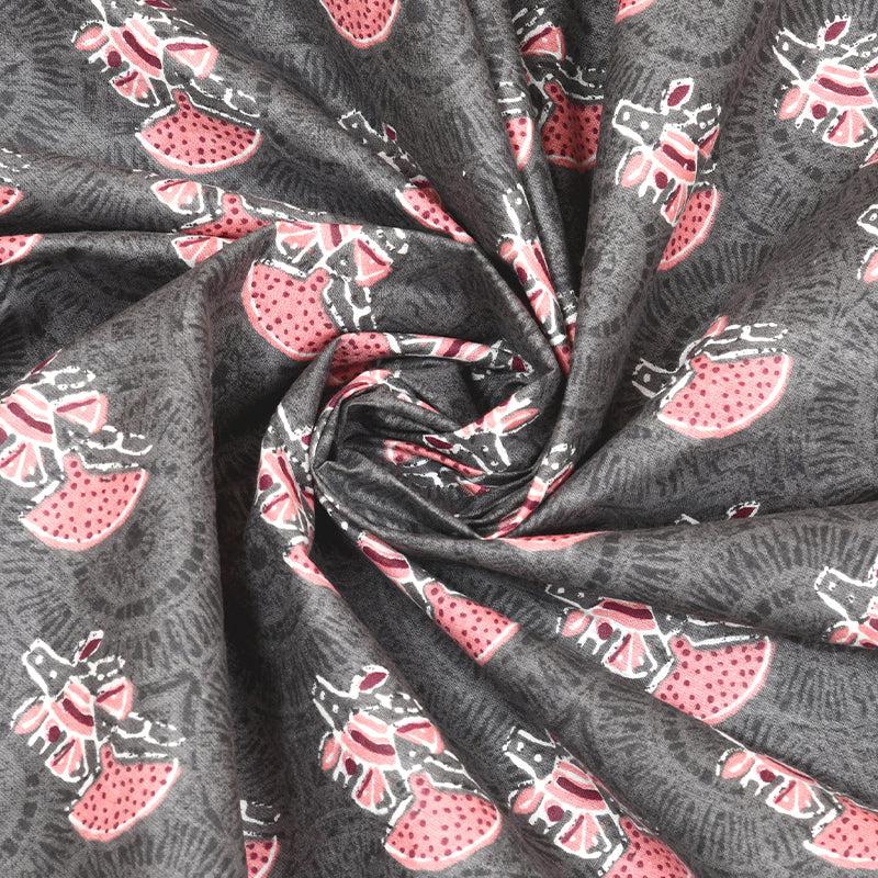 Buy Muquit Floral Bedsheet - Grey Bedsheets from Vaaree