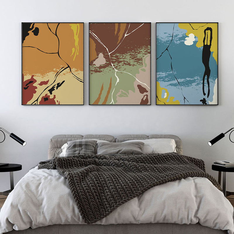 Wall Art & Paintings - Dynamic Dreamscape Wall Art (Black Frame) - Set Of Three