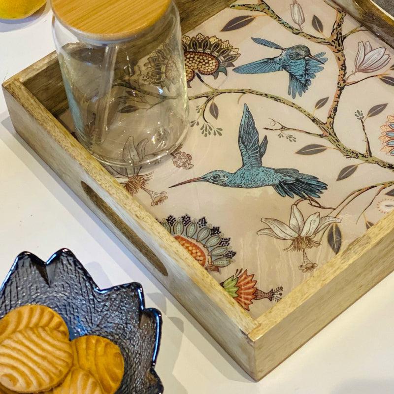 Buy Nector Garden Mangowood Tray Serving Tray from Vaaree