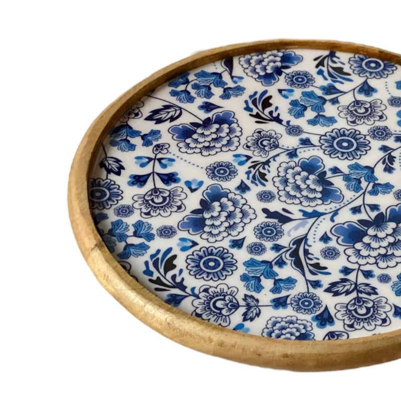 Platter - Indigo Glance Mangowood Platter