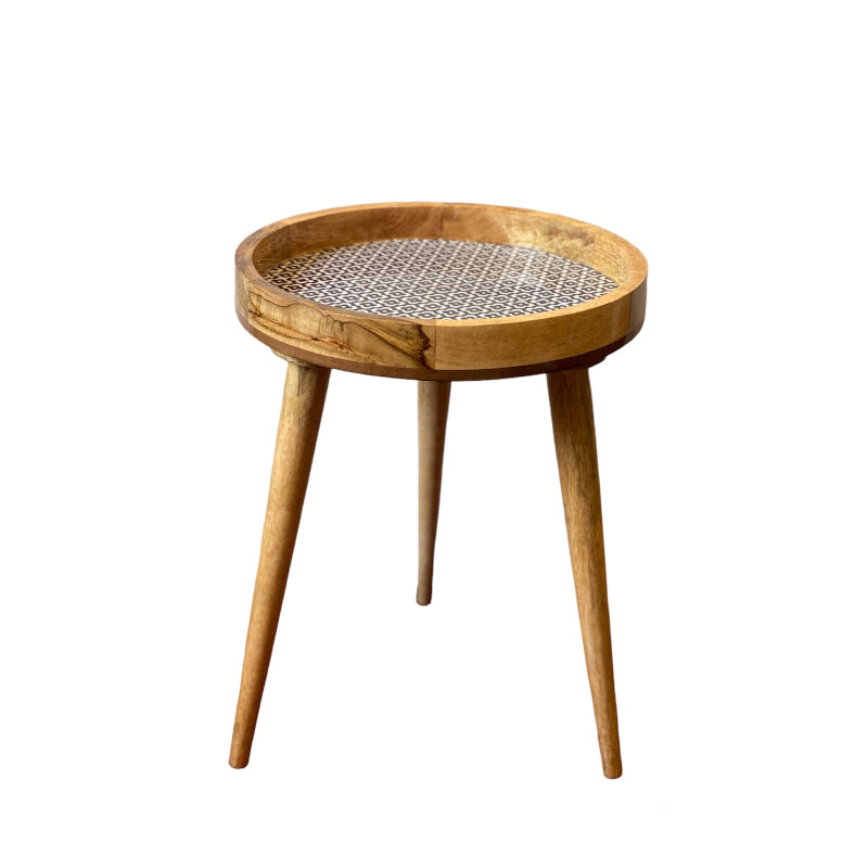 Buy Tiva Mangowood Accent Table Side & Bedside Tables from Vaaree