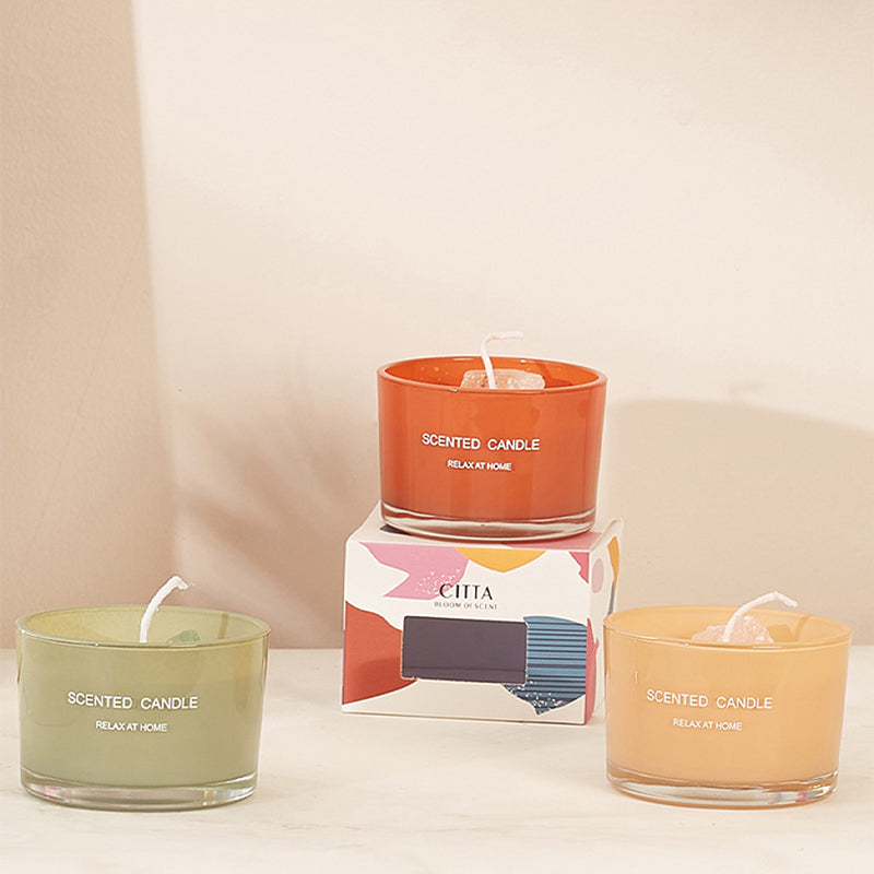 Buy Aromasca Lemon Scented Candle Candles from Vaaree