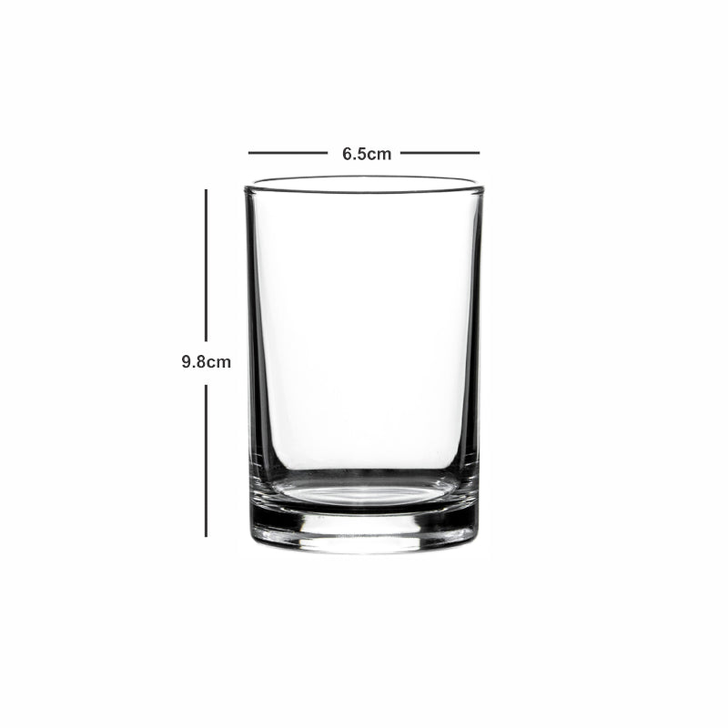 Buy Elora Glass Tumbler (240 ML) - Set Of Six Drinking & Juice Glasses from Vaaree