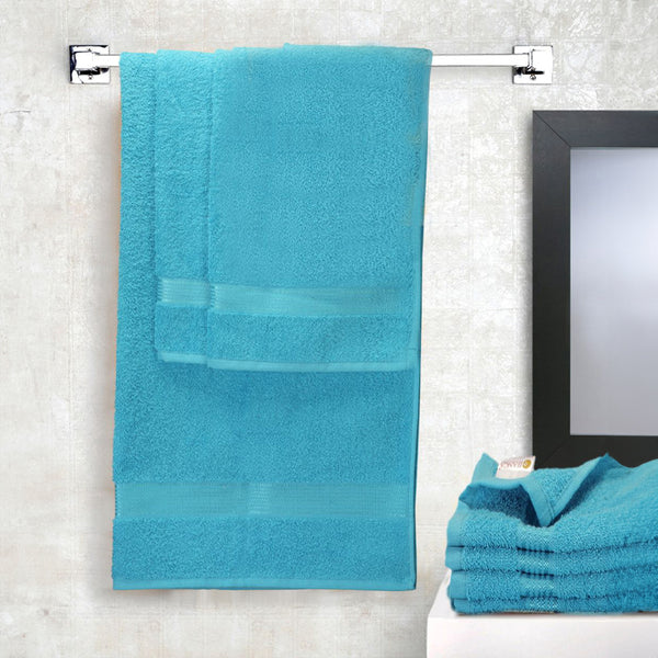 Buy Eva Quick Dry Towel Combo (Blue) - Seven Piece Set Towel Sets from Vaaree