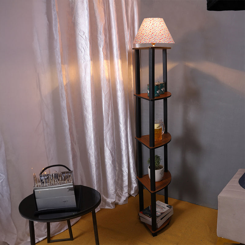 Floor Lamp - Druva Color Splash Floor Lamp With Shelf