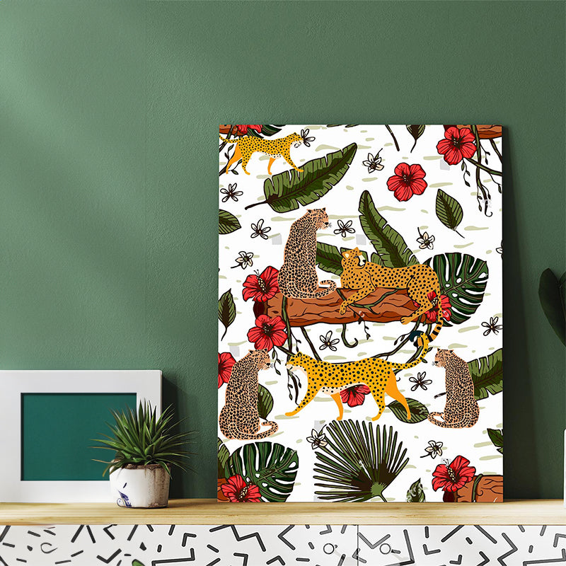 Wall Art & Paintings - Wild Cat Realm Wall Painting