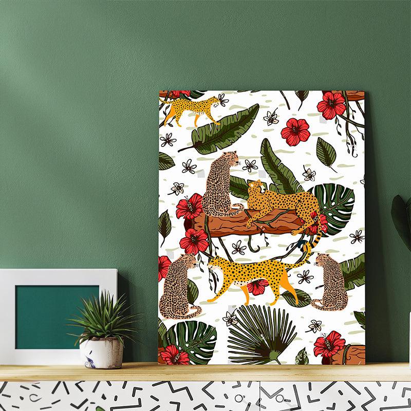 Buy Wild Cat Realm Wall Painting Wall Art & Paintings from Vaaree