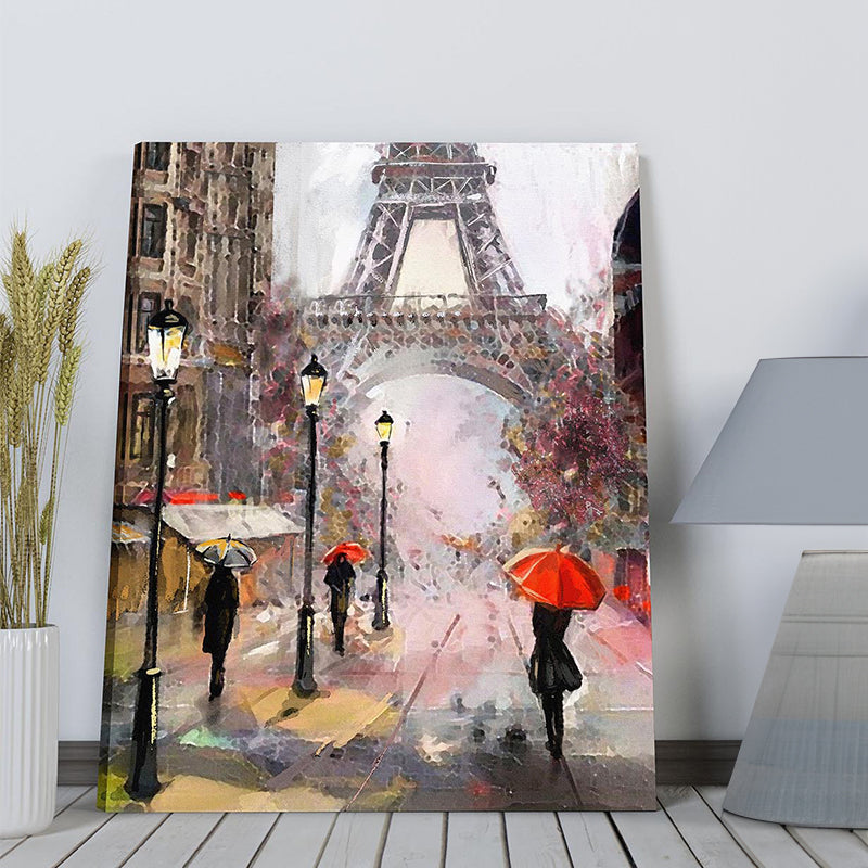 Wall Art & Paintings - Eiffel Glamour Wall Painting