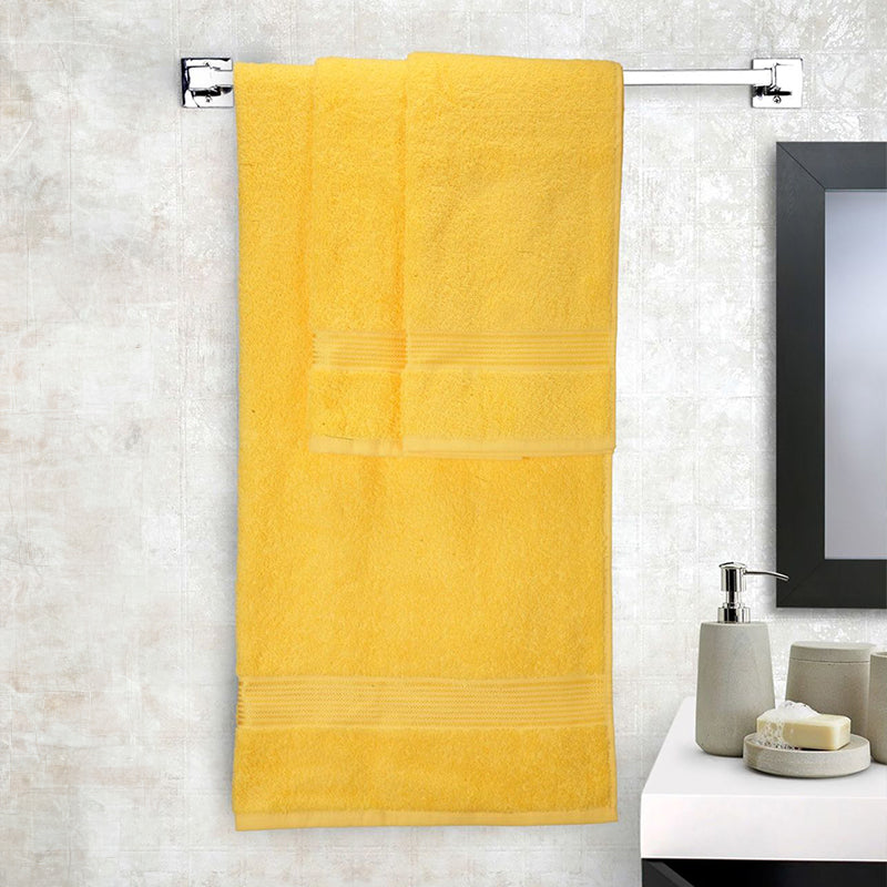 Buy Eva Quick Dry Towel Combo (Yellow) - Three Piece Set Towel Sets from Vaaree