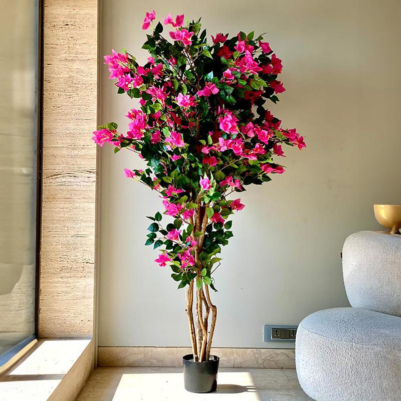 Buy Faux Bougainvillea Tree - 6 Feet Artificial Plants from Vaaree