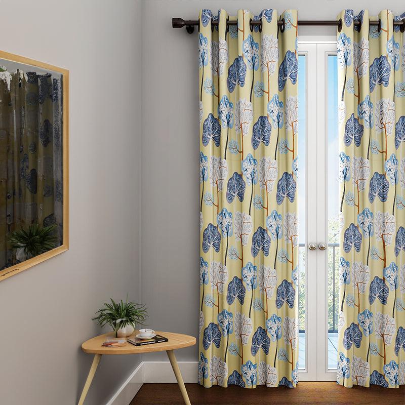 Buy Dana Yellow Curtain Curtains from Vaaree