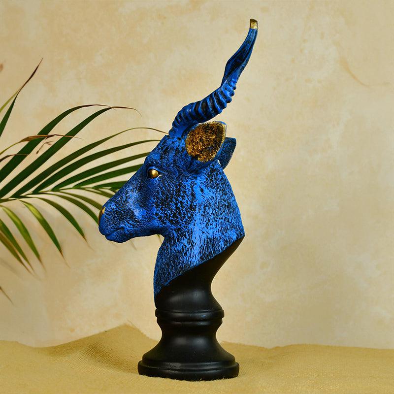 Buy Cobalt Mountain Goat Showpiece Showpieces from Vaaree