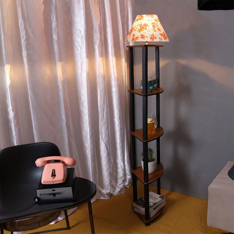 Floor Lamp - Druva Ibis Flora Floor Lamp With Shelf