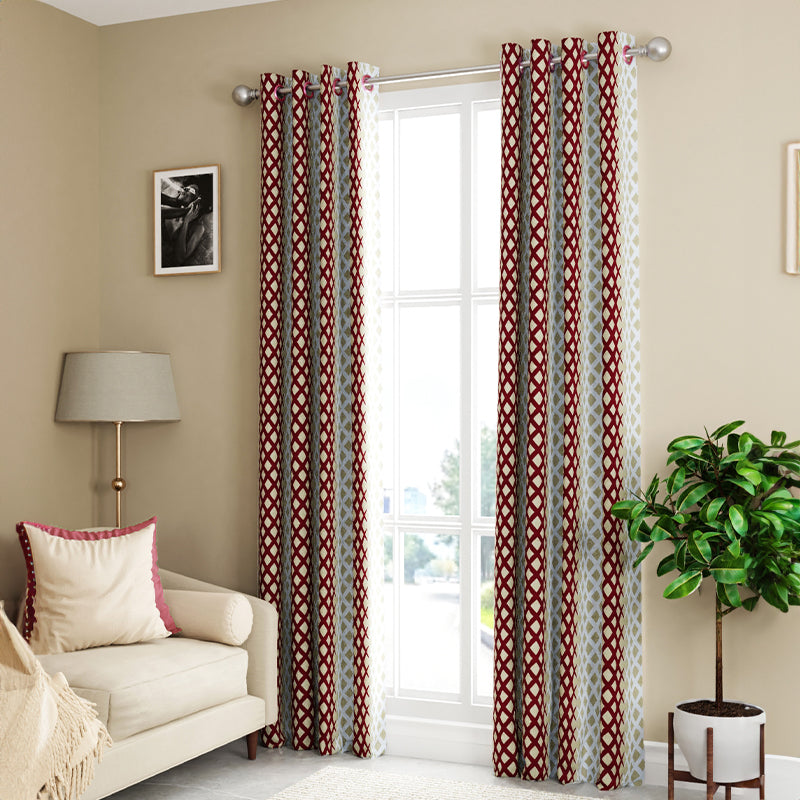 Buy Eliam Blackout Curtain - Set Of Two Curtains from Vaaree