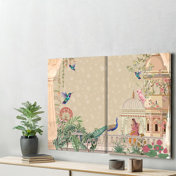 Wall Art & Paintings - Royal Reverence Wall Painting - Set Of Two