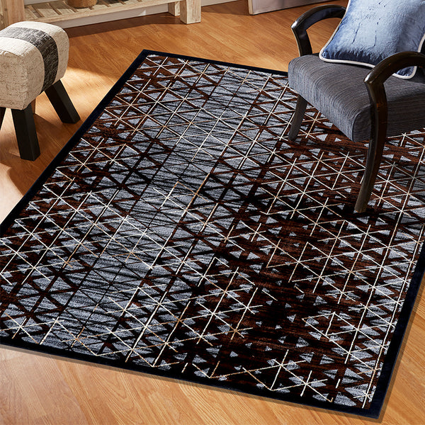 Buy Marcelle Diamond Anti Skid Carpet - Grey Carpet from Vaaree