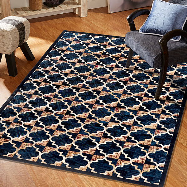 Buy JosephIan Anti Skid Carpet - Dark Blue Carpet from Vaaree