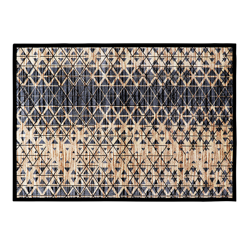 Buy Marcelle Diamond Anti Skid Carpet - Grey & Beige Carpet from Vaaree