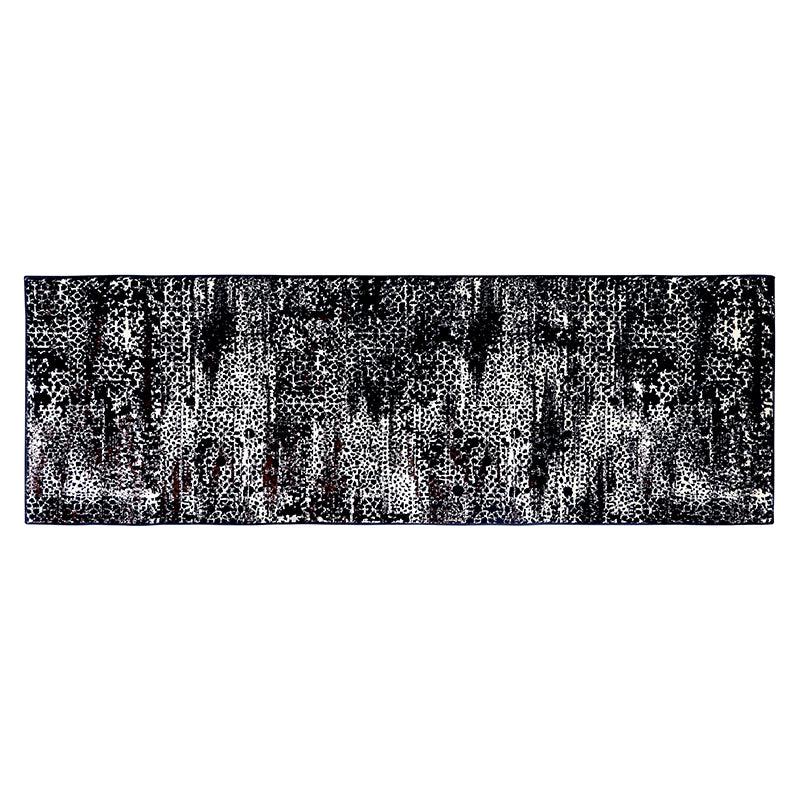 Buy Rieva Anti Skid Runner Rug - Black & Brown Runner Rug from Vaaree