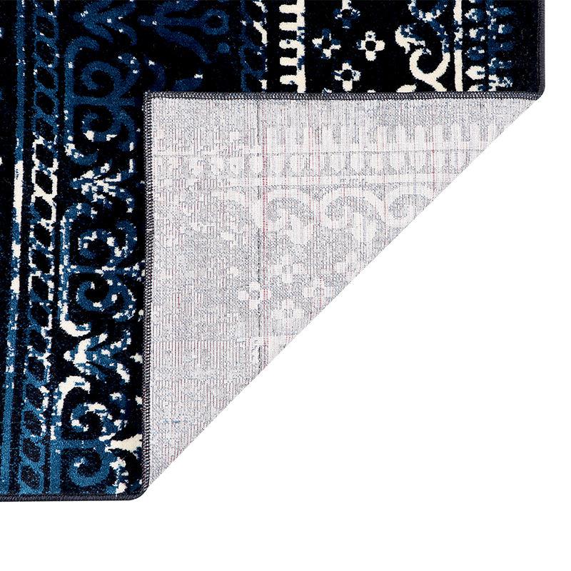 Buy Karta Anti Skid Rug - Blue Rugs from Vaaree