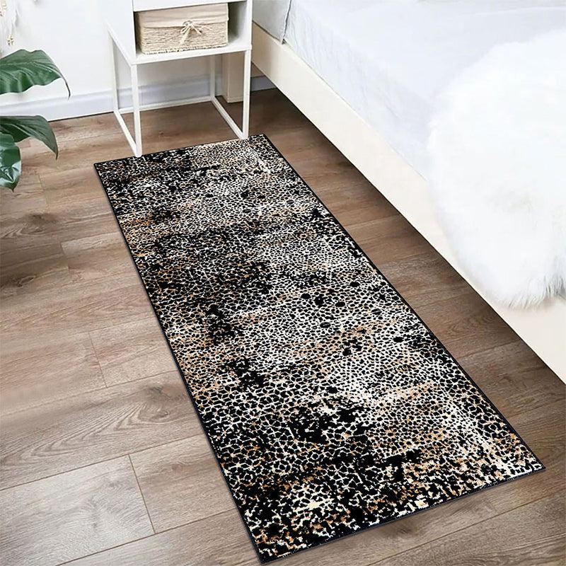 Buy Alda Anti Skid Runner Rug - Black & Brown Runner Rug from Vaaree