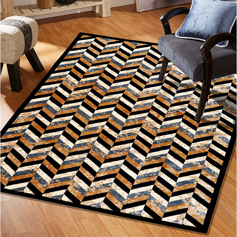 Buy Josette Anti Skid Carpet - Black & Brown Carpet from Vaaree