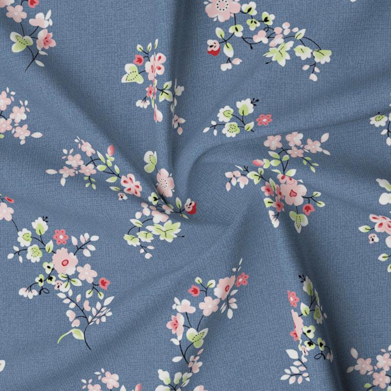 Buy Pareeta Floral Bedsheet - Blue Bedsheets from Vaaree